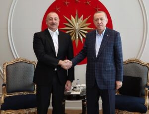 Cumhurbaşkanı Erdoğan Azerbaycan Cumhurbaşkanı Aliyev ile Görüştü