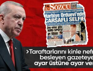 Cumhurbaşkanı Erdoğan’dan Sözcü Gazetesinin Manşetine Sert Tepki