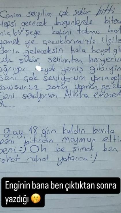 dilan polat esinin cezaevindeyken yazdigi mektubu paylasti icindeki bir cumle hemen goze carpti 0 Iq2YWDkc