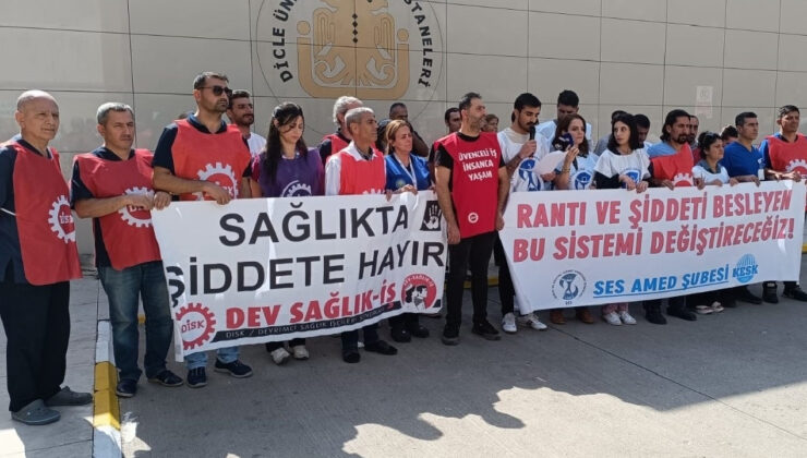 Diyarbakır’da Sağlık İşçilerine Şiddete Protesto