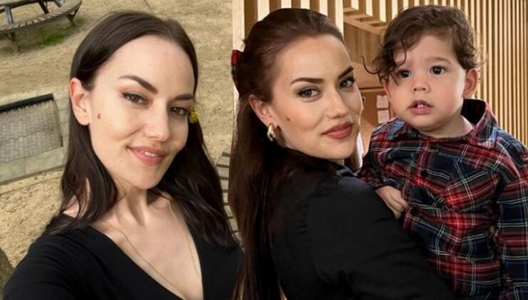 Fahriye Evcen’den Oğlu Kerem ile Yeni Poz