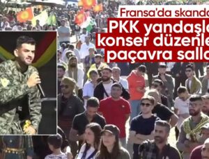 Fransa’da Terör Örgütü Pkk Yandaşları Şenlik Düzenledi: Paçavra Sallayıp, Hakaret Ettiler