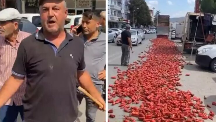 Geçen Yıl 15, Bu Yıl 6! Fiyata İsyan Eden Çiftçi Ürünü Sokağa Döktü