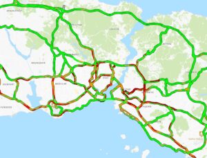 Haftanın İlk İş Gününde Trafik Yoğunluğu