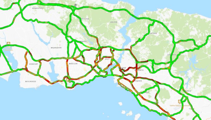 Haftanın İlk İş Gününde Trafik Yoğunluğu