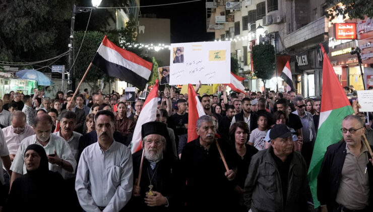 Hizbullah Lideri Nasrallah’ın Öldürülmesi Batı Şeria’da Protesto Edildi