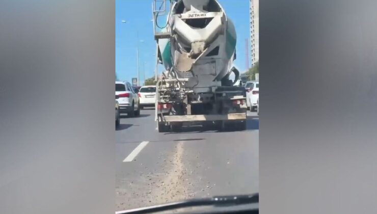 İstanbul’da Harç Dökerek İlerleyen Beteton Mikserinin Şoförüne Para Cezası