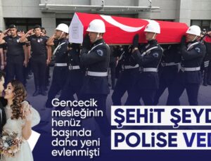 İstanbul’da Şehit Edilen Polis Memuru Şeyda Yılmaz İçin Tören Düzenlendi