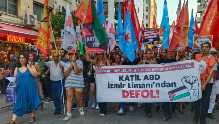 İzmir’e Protesto: ABD Savaş Gemilerini Limanlarımızda İstemiyoruz