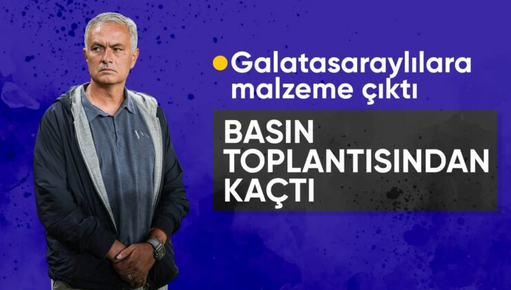 Mourinho, Galatasaray Derbisi Sonrası Basın Toplantısına Katılmadı