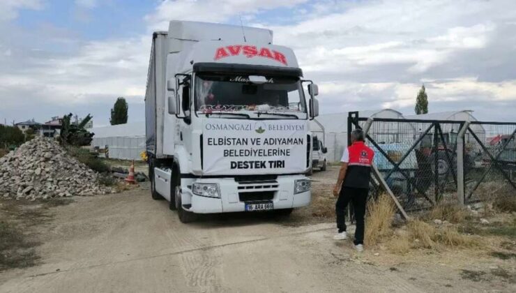 Osmangazi Belediyesi Alkışı Hak Etti! Deprem Bölgesi Unutulmuyor