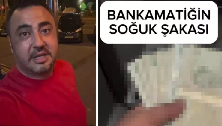 Para Çekmeye Gitti, Bankamatikten Çıkan Banknotları Görünce Şaşıp Kaldı