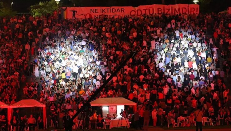 Rektöre Sırtlarını Dönüp Elektrikleri Kestiler! ODTÜ’de Mezuniyet Törenine Damga Vuran Protesto