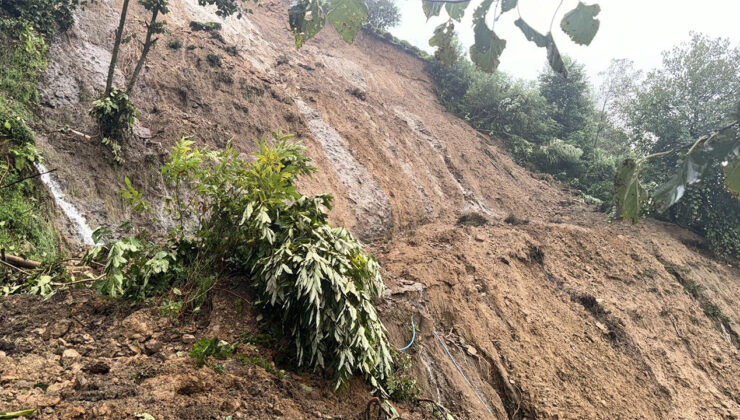 Rize Köylerinde Sağanak Sonrası Hasar Tespitleri Yapılıyor