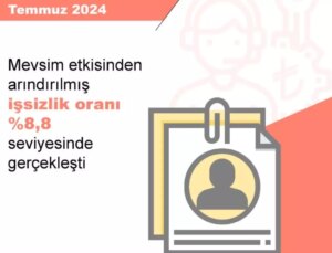 Temmuz Ayında İşsizlik Oranı Yüzde 8,8’e Düştü