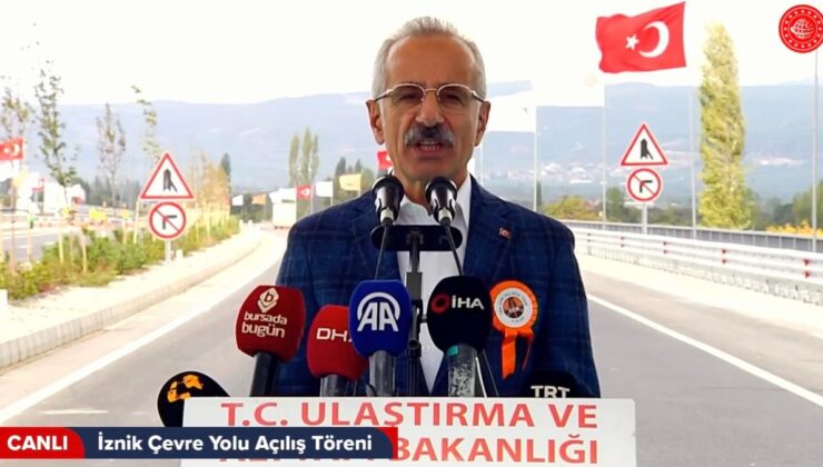 Ulaştırma ve Altyapı Bakanı Uraloğlu, İznik Çevre Yolu Açılış Töreni’nde Konuştu