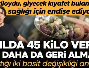 128 Kiloya Çıkmıştı, Giyecek Kıyafet Bulamıyor Sağlığı İçin Endişe Ediyordu… 1 Yılda 45 Kilo Verdi, Bir Daha da Almadı! Yaptığı İki Basit Değişikliği Anlattı