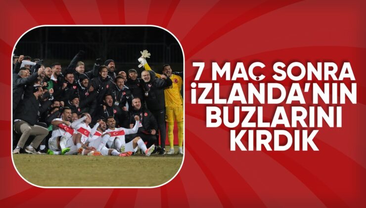 A Milli Futbol Ekibi, İzlanda’yı Evinde Yenerek Bir Birincisi Başardı