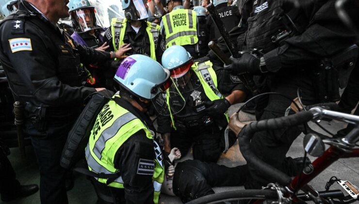 ABD Polisinden Filistin Yanlısı Protestoculara Sert Müdahale