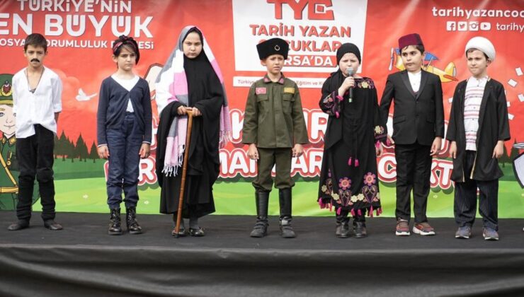 Aferin Size Çocuklar! Bursa’da Tarihi Canlandırdılar