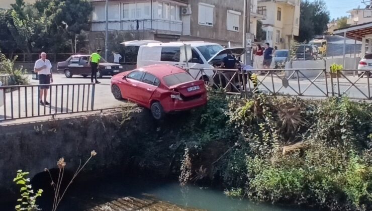 Antalya’da Kaza: İrlandalı Şoförün Arabası Sulama Kanalında Asılı Kaldı