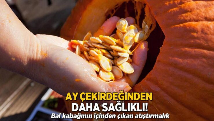 Ay Çekirdeğinden Daha Sağlıklı! Bal Kabağının İçinden Çıkan Atıştırmalık