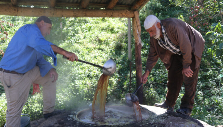 Bitlis’te Üzümlerin Pekmeze Dönme Vakti Geldi