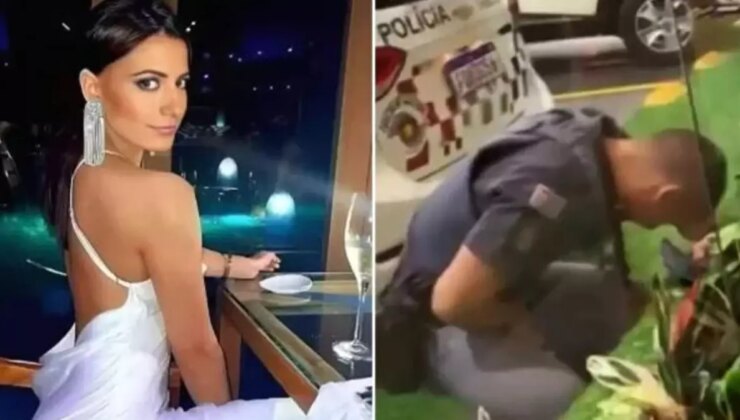 Brezilya’da Ünlü Playboy Modeli, Akaryakıt İstasyonunda Polise Saldırdı