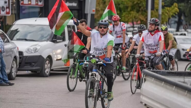 Bursa’da ‘Gazze İçin Pedal Çevir’ Etkinliği Gerçekleştirildi