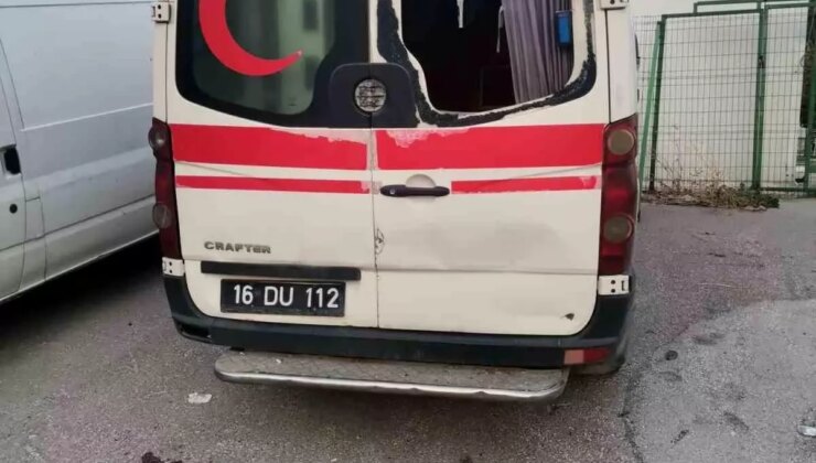 Bursa’da Hastane Güvenlik Kulübesi ve Ambulansa Saldırı