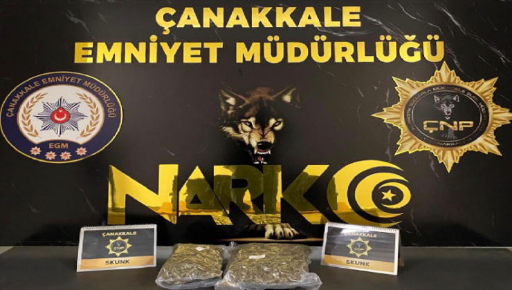 Çanakkale’de 1 Kilo 700 Gram Uyuşturucu Madde Ele Geçirildi