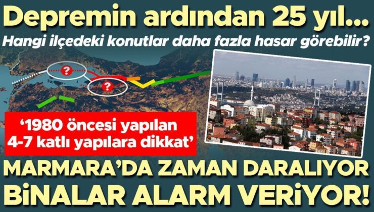 Depremin Ardından 25 Yıl: Marmara’da Zaman Daralıyor, Binalar Alarm Veriyor! Hangi İlçedeki Konutlar Daha Fazla Hasar Görebilir? ‘1980 Öncesi Yapılan 4-7 Katlı Yapılara Dikkat’