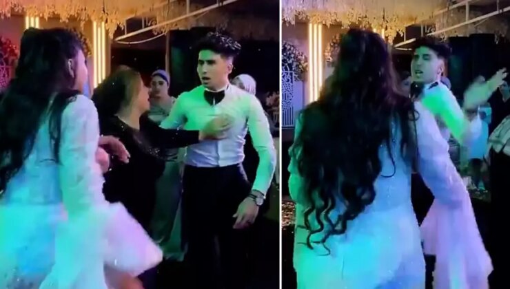 Düğünde Çıkan Tartışma Sırasında Damat Geline Ailelerin Gözü Önünde Tokat Attı