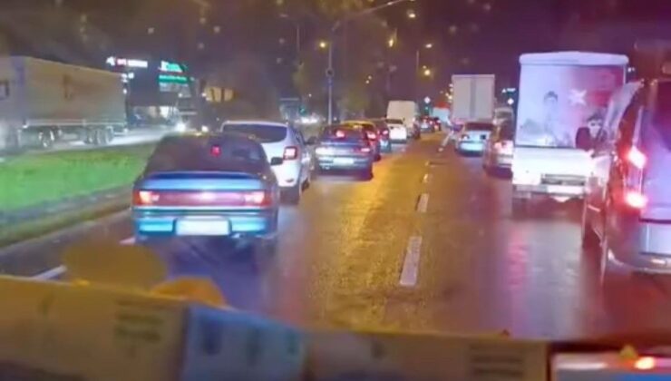 Düzce’de Ambulansa Fermuar Sistemi ile Yol Verildi