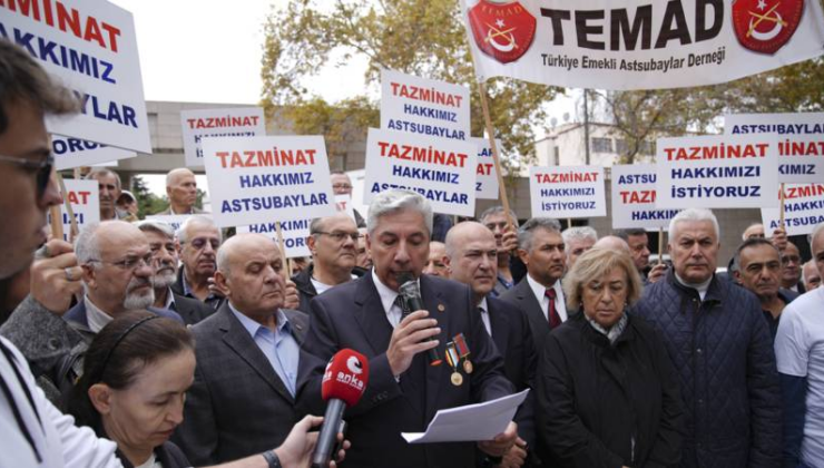 Emekli Astsubaylardan Millî Savunma Bakanlığı Önünde “Tazminat” Eylemi: Onur Çabamız İçin, Haklarımızı İstiyoruz!