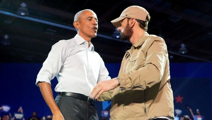 Eminem, Harris’e Destek Verdi: Obama Rap Yaptı