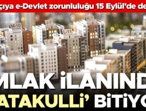 Emlak İlanında ‘Katakulli’ Bitiyor