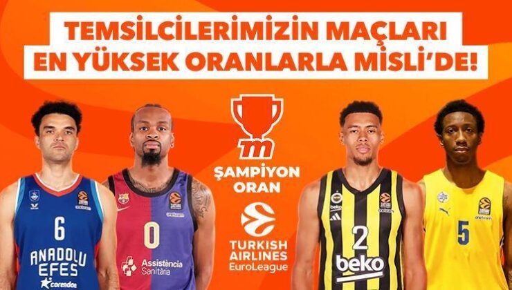 Euroleague’de Türk Gecesi! Anadolu Efes-Barcelona ve Fenerbahçe Beko-Maccabi Playtika Maçlarının Tüm Ayrıntıları ve En Yüksek İddaa Oranları…