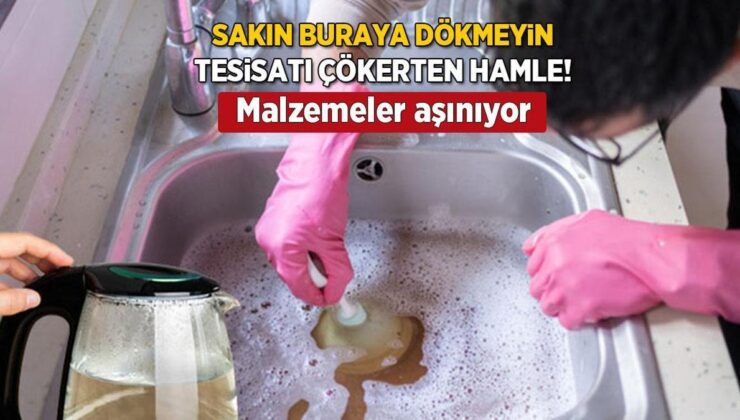 Evin Tesisatını Mahveden Hata! Kaynar Suyu Buraya Dökmeyin, Çatlakların Nedeniymiş