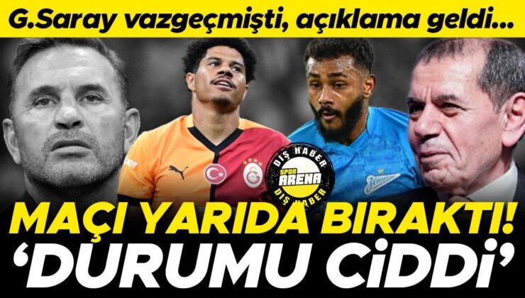 Galatasaray Transferinden Vazgeçmişti, Wendel Maçı Yarıda Bıraktı! Teknik Direktör Açıkladı: Durumu Önemli…