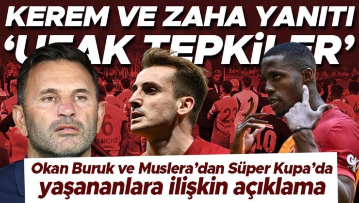 Galatasaray’da Okan Buruk ve Muslera’dan Kerem Aktürkoğlu ve Zaha Tepkisi: Ufak Tefek Reaksiyonları Olabilir