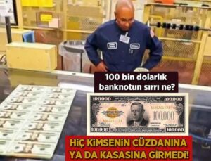 Hiç Kimsenin Cüzdanına Ya da Kasasına Girmedi! 100 Bin Dolarlık Banknotun Sırrı