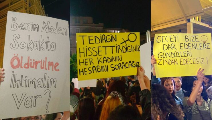 Kadınlar Taksim’den Haykırdı: Huzursuz Ettiğiniz Her Kadının Hesabını Soracağız, Geceyi Bize Dar Edenlere Gündüzleri Zindan Edeceğiz!