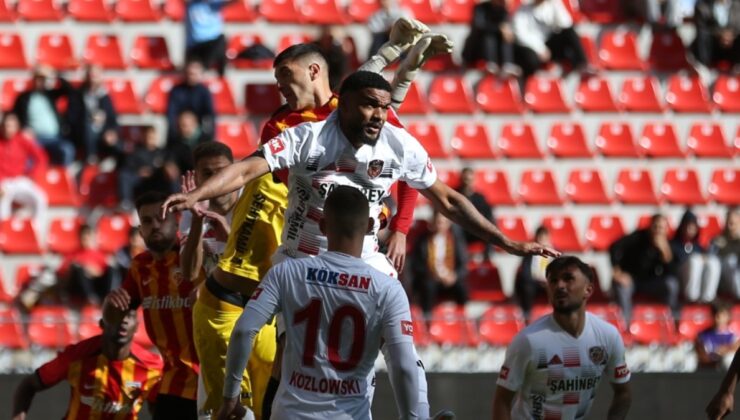 Kayserispor ve Gaziantep Fk Berabere Kaldı! İki Takım da Galibiyete Hasret