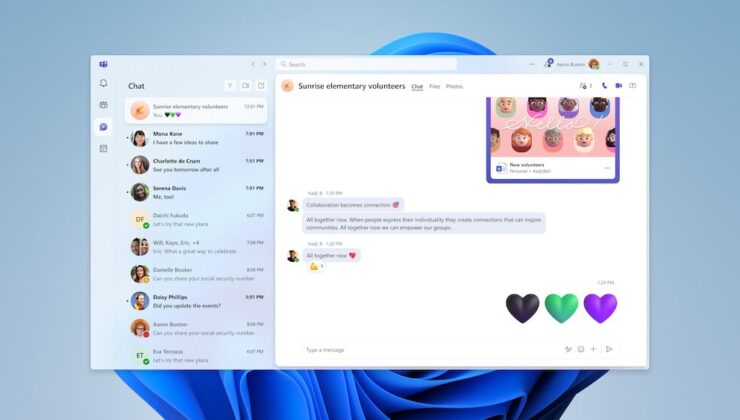 Kişisel Microsoft Teams Uygulaması Görsel Olarak Yenileniyor