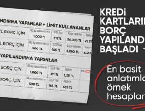 Kredi Kartı Yapılandırma Süreci Başlıyor