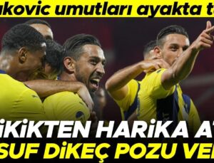 Lille-Fenerbahçe Maçında Frikikten Gol Atan İrfan Can Kahveci’den Yusuf Dikeç Pozu! Livakovic’in Performansı…