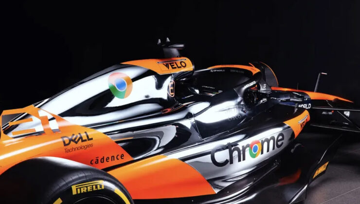 Mclaren F1 Aracı, ABD Grand Prix’inde “Google Chrome Şovu” Yaptı