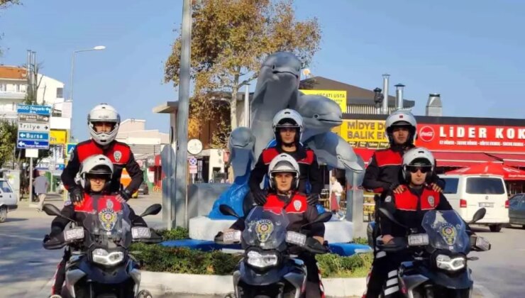 Mudanya’da Motosikletli Polis Timleri Huzur Sağlıyor