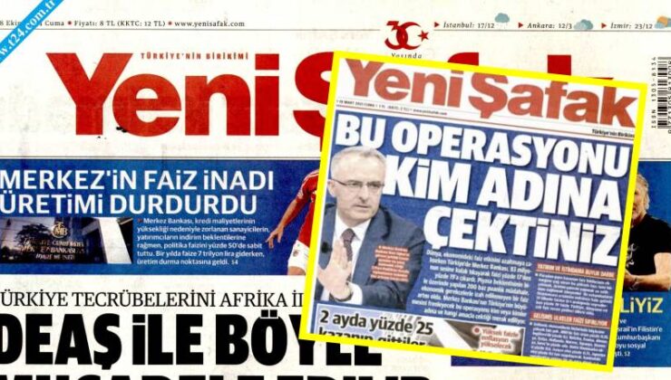 Naci Ağbal’ı da Hedef Almıştı; Yeni Şafak’ın Gayesinde Yine Merkez Bankası Var!